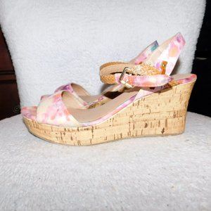 Floral Cork Mix No.6 Sandal Wedges